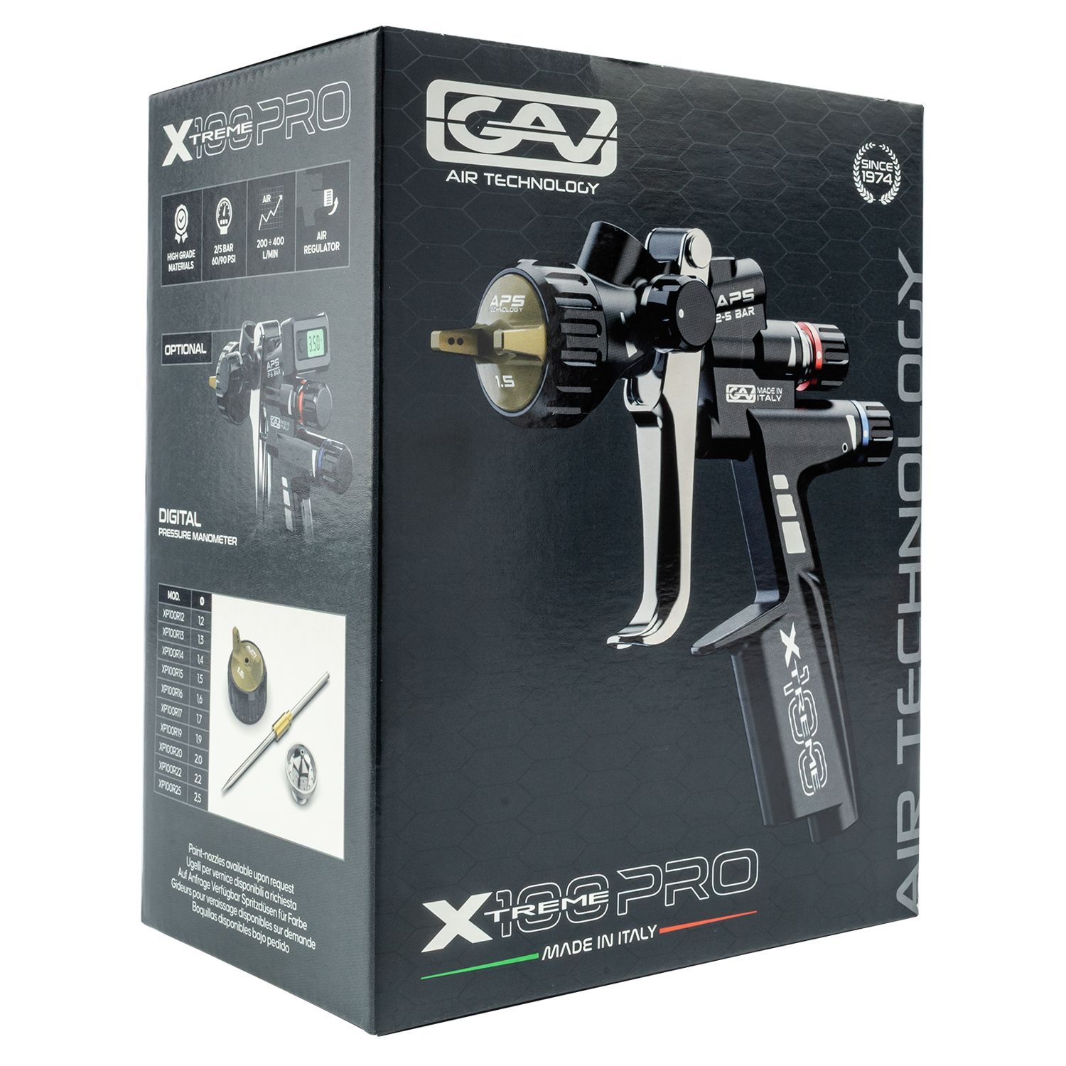 Spray Gun Prof Upper Cup 600cc 2-4 Bar 2.5 Noz